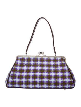 Glenda Gies Wool Top Handle Bag