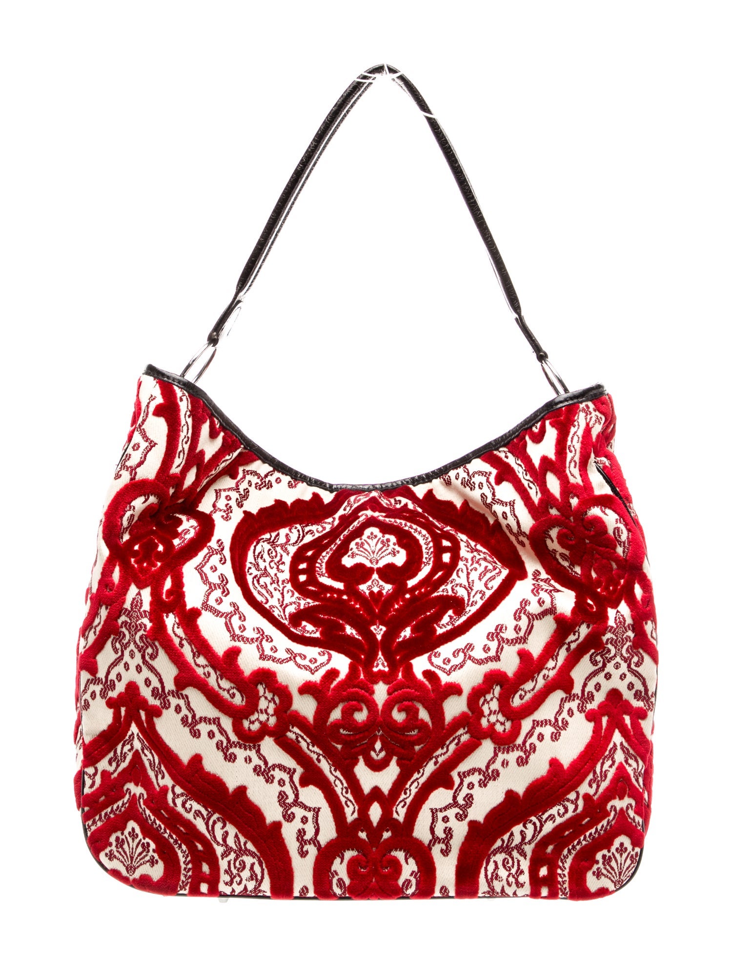 Glenda Gies Velvet Hobo