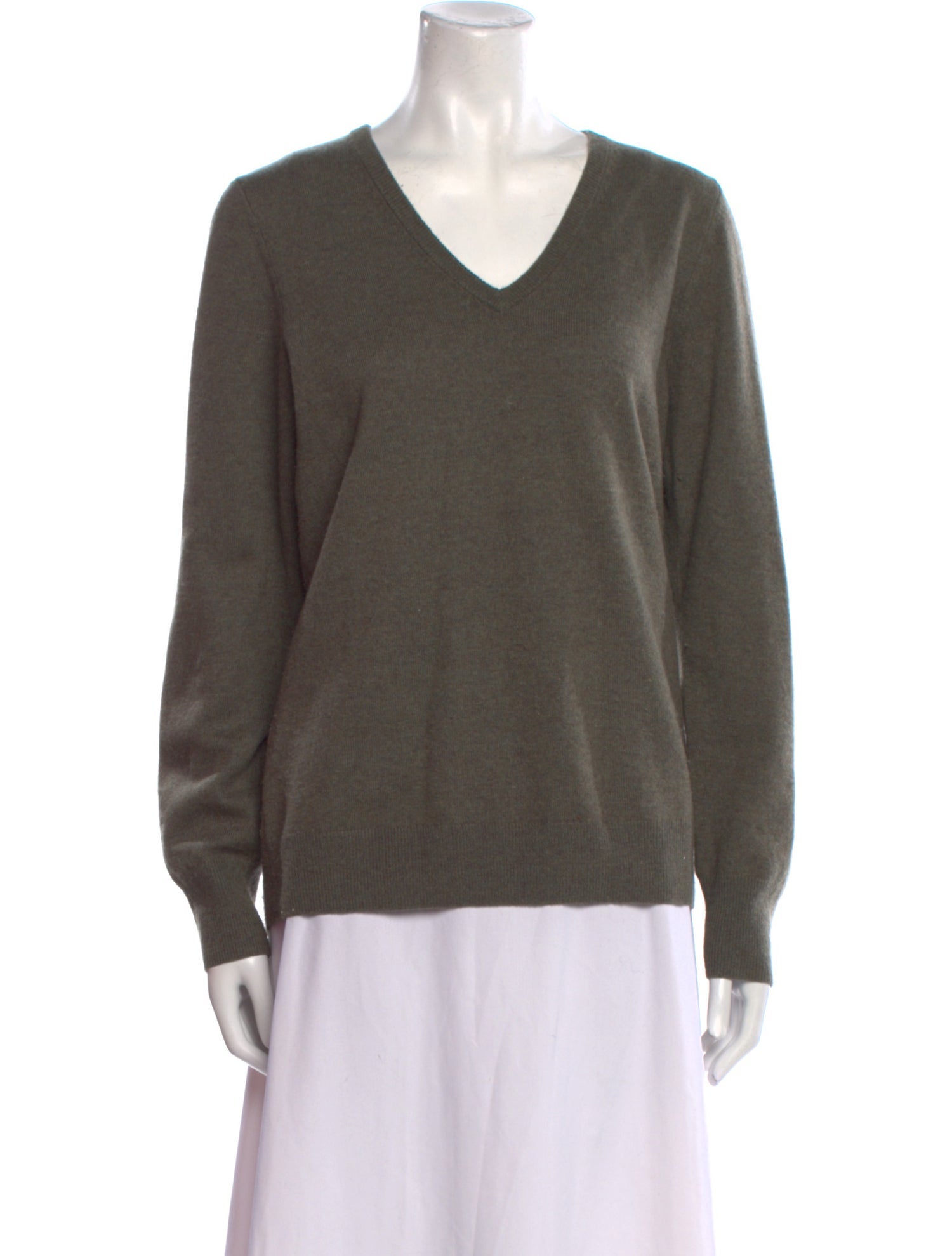 Galeries Lafayette Cashmere V-Neck Sweater