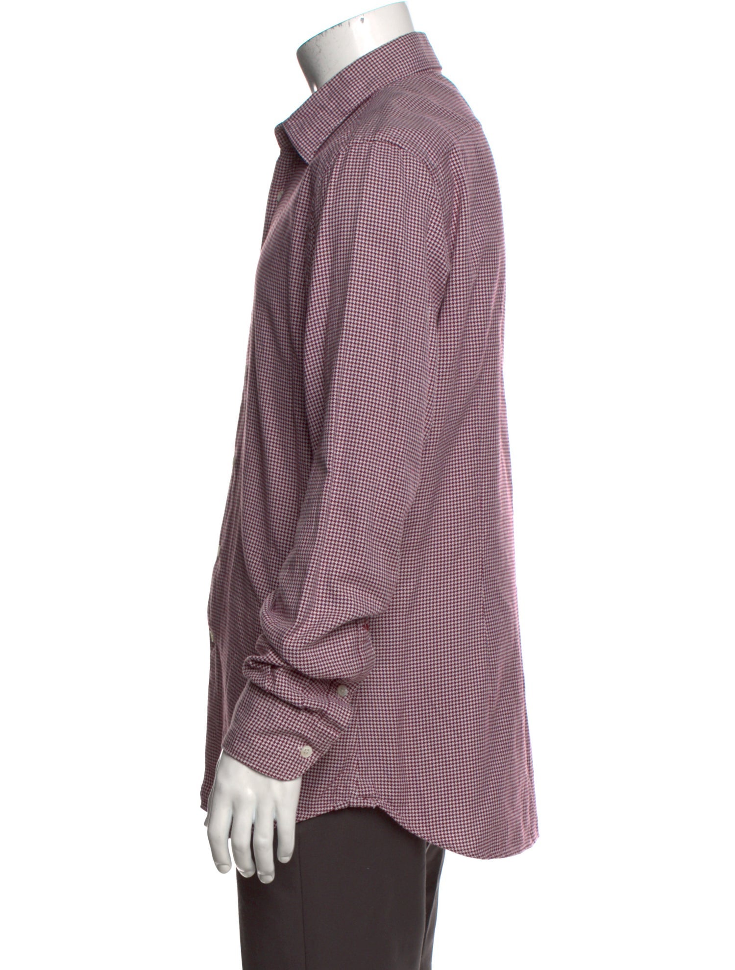 Glanshirt Plaid Print Long Sleeve Shirt