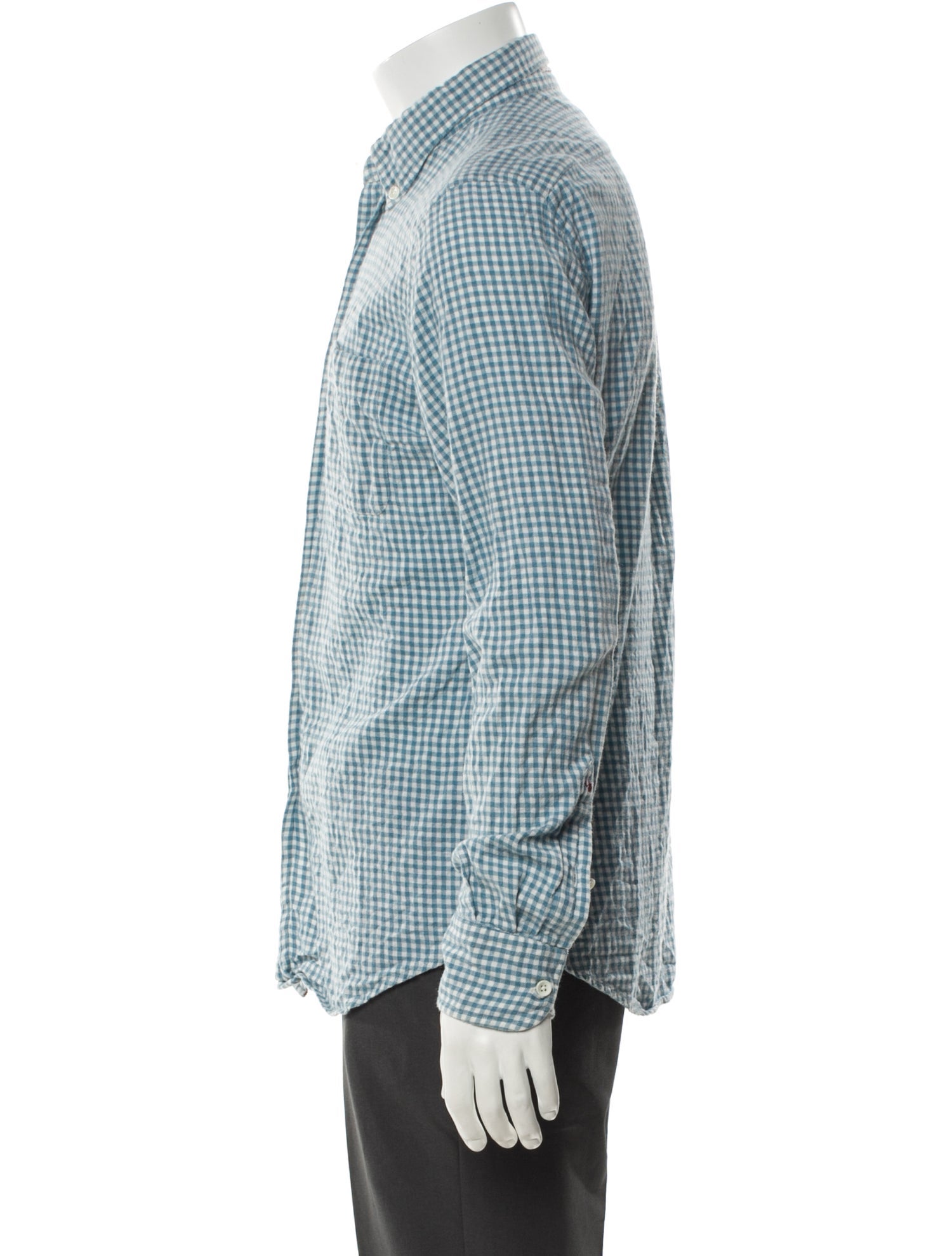 Glanshirt Plaid Print Long Sleeve Shirt