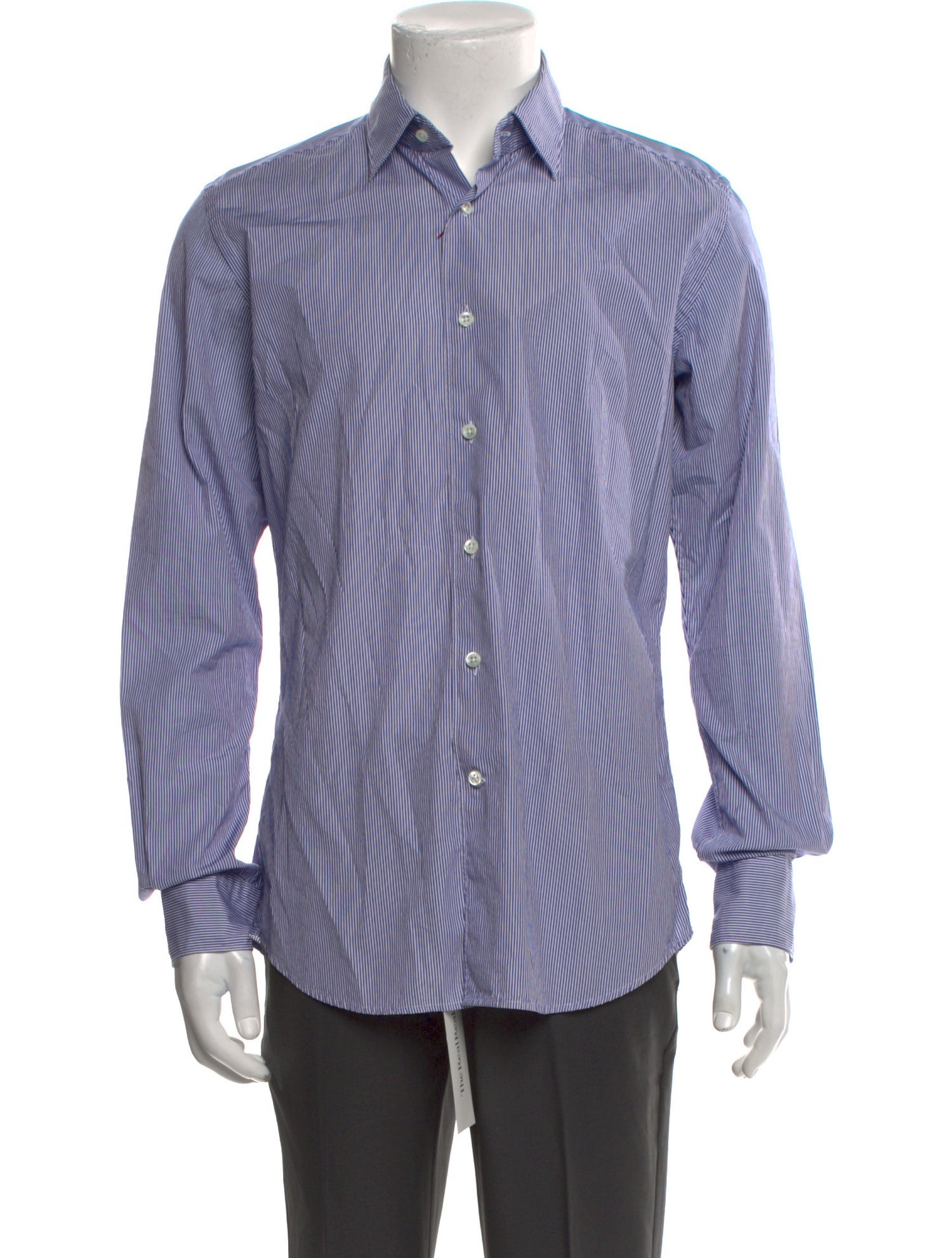 Glanshirt Striped Long Sleeve Dress Shirt