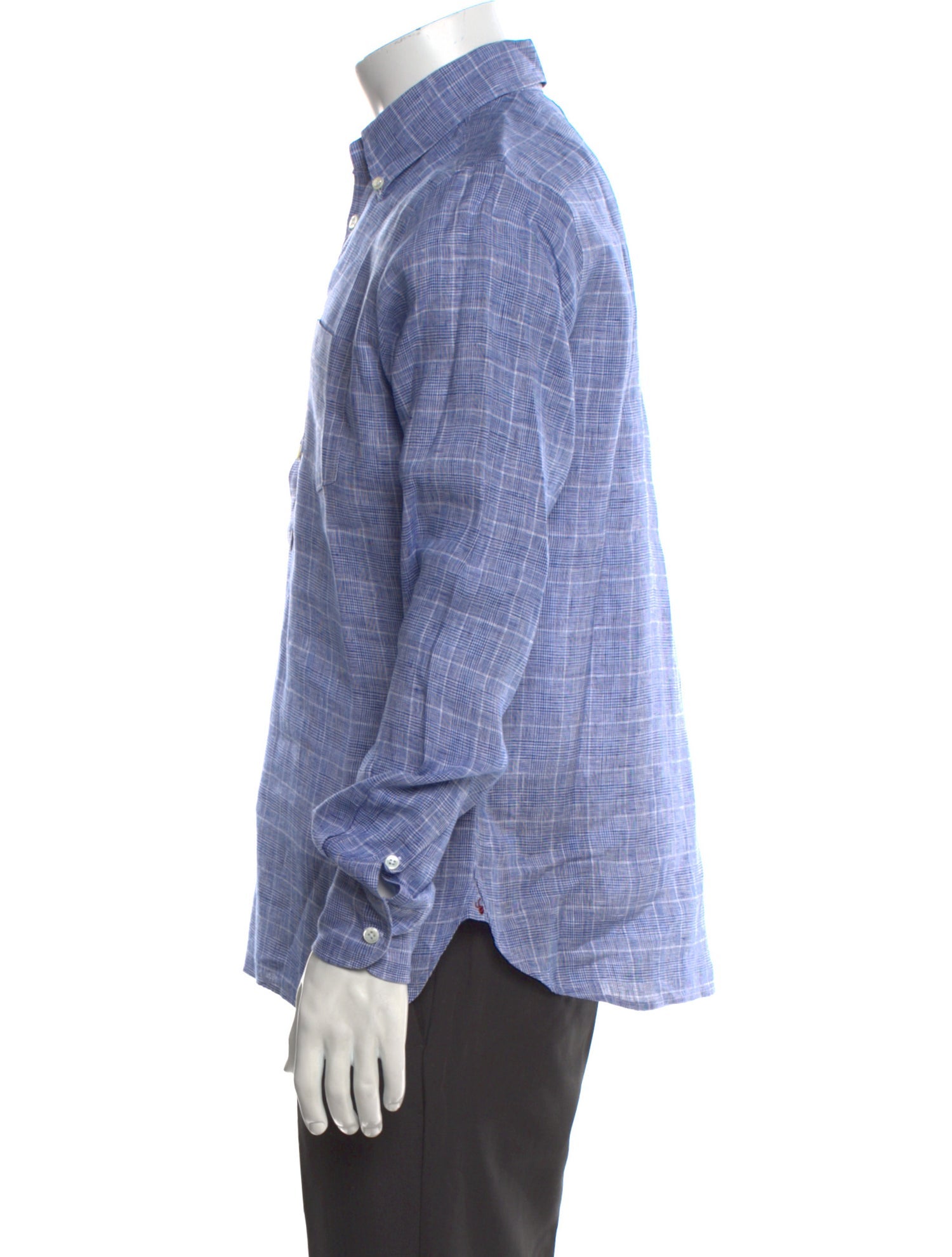 Glanshirt Plaid Print Long Sleeve Shirt