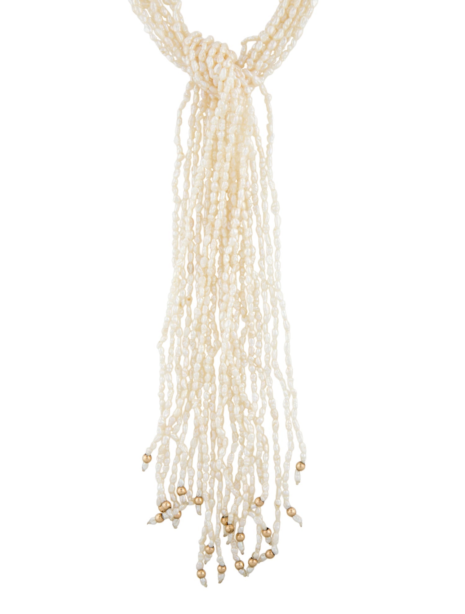 GALLANT 14K Pearl, Onyx & Diamond Knot Multistrand Necklace