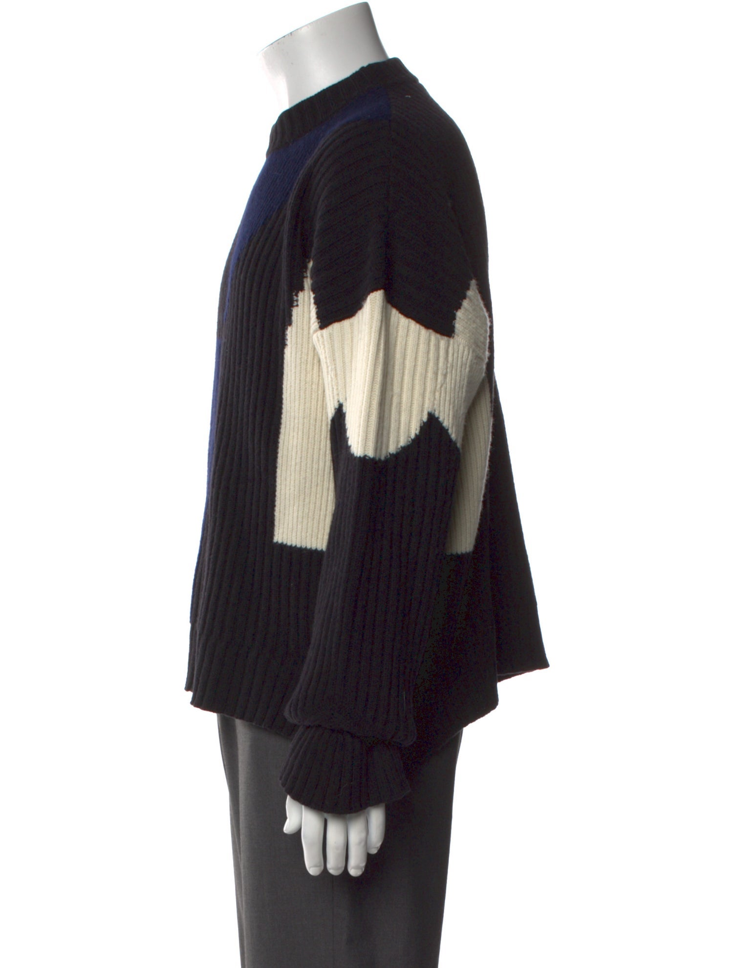 GmbH Wool Colorblock Pattern Pullover