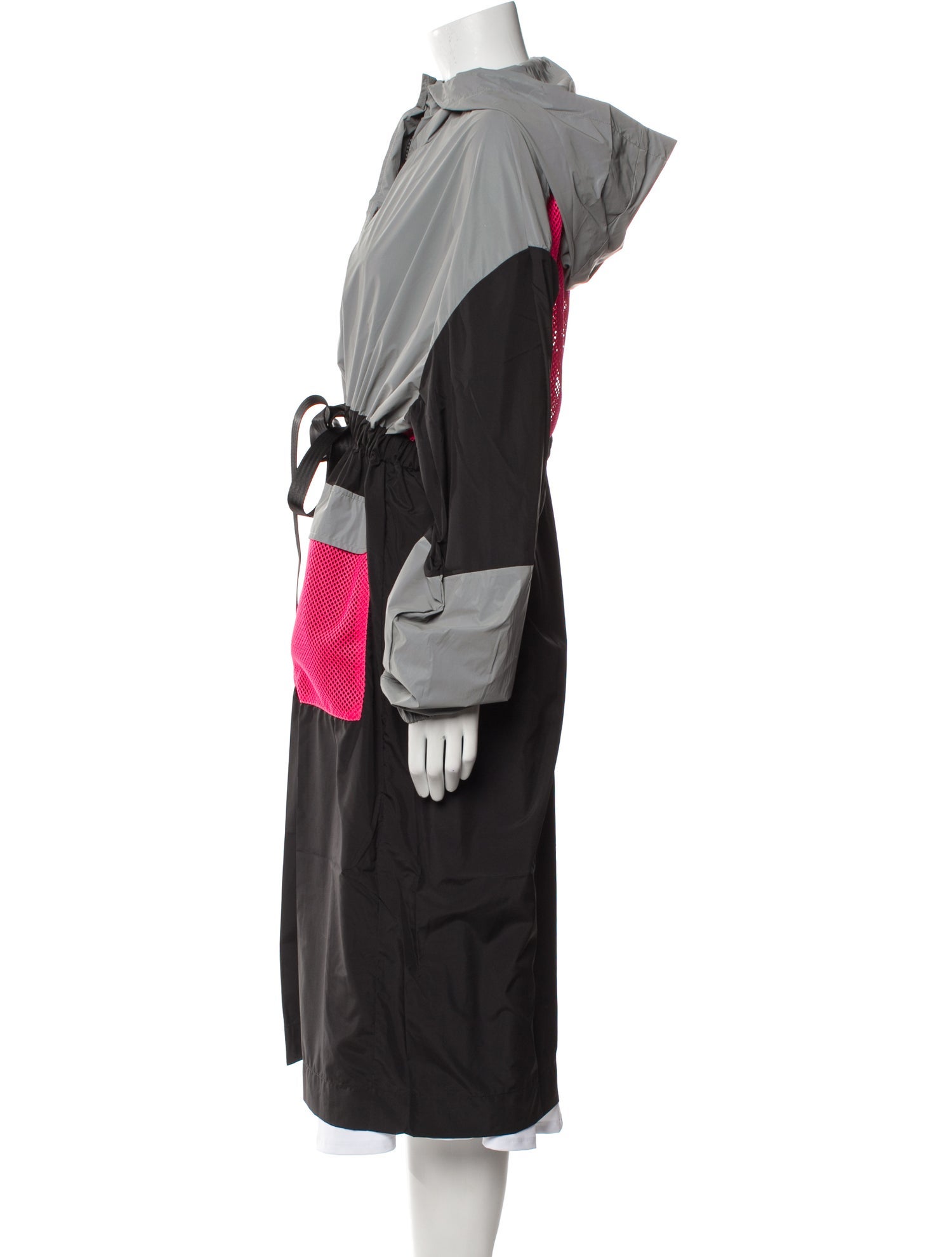 God's Masterful Children Colorblock Pattern Trench Coat