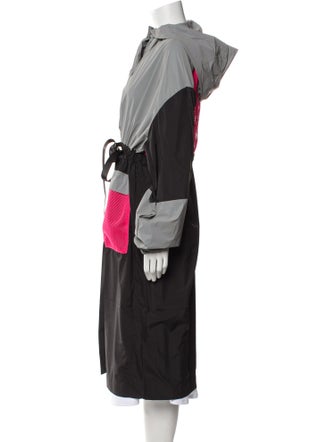 God's Masterful Children Colorblock Pattern Trench Coat