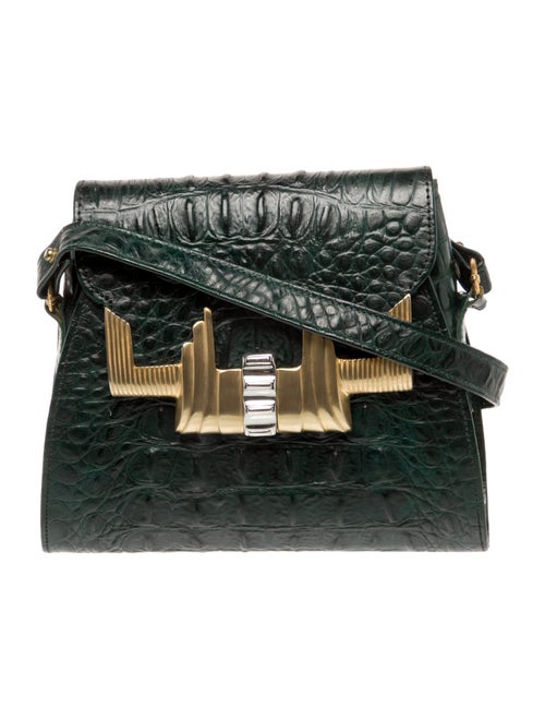 Glen Miller for Ann Turk Embossed Leather Crossbody Bag