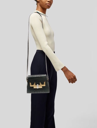Glen Miller for Ann Turk Embossed Leather Crossbody Bag