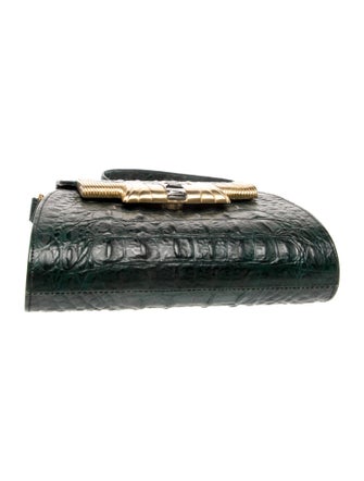 Glen Miller for Ann Turk Embossed Leather Crossbody Bag