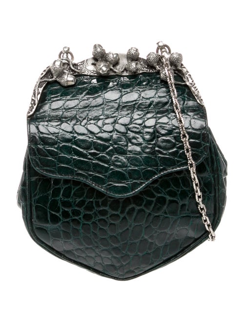 Glen Miller for Ann Turk Embossed Leather Backpack