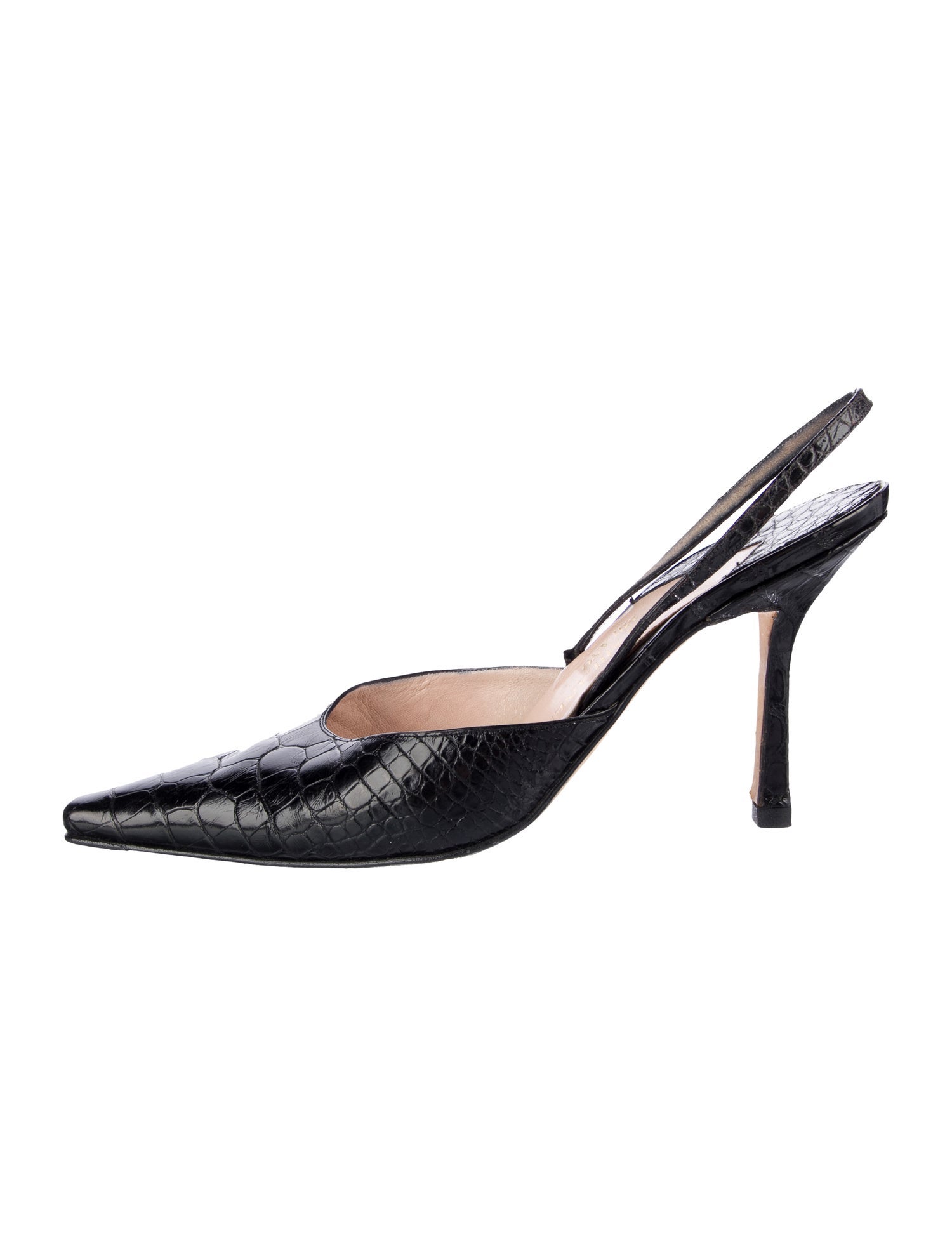 Gianni Milanesi Leather Slingback Pumps