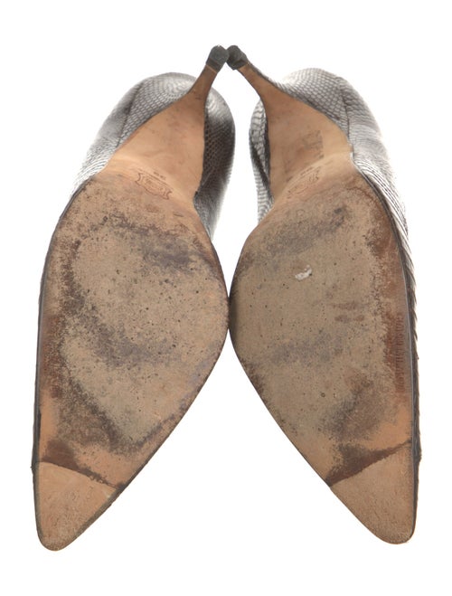 Gianni Milanesi Lizard Animal Print Pumps