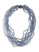 Gump's 18K Chalcedony Multi-Strand Bead Necklace
