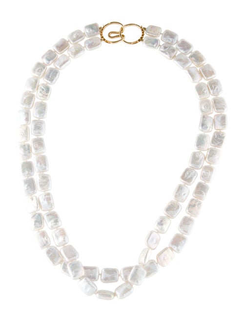 Gump's 14K Pearl Double Strand Bead Necklace