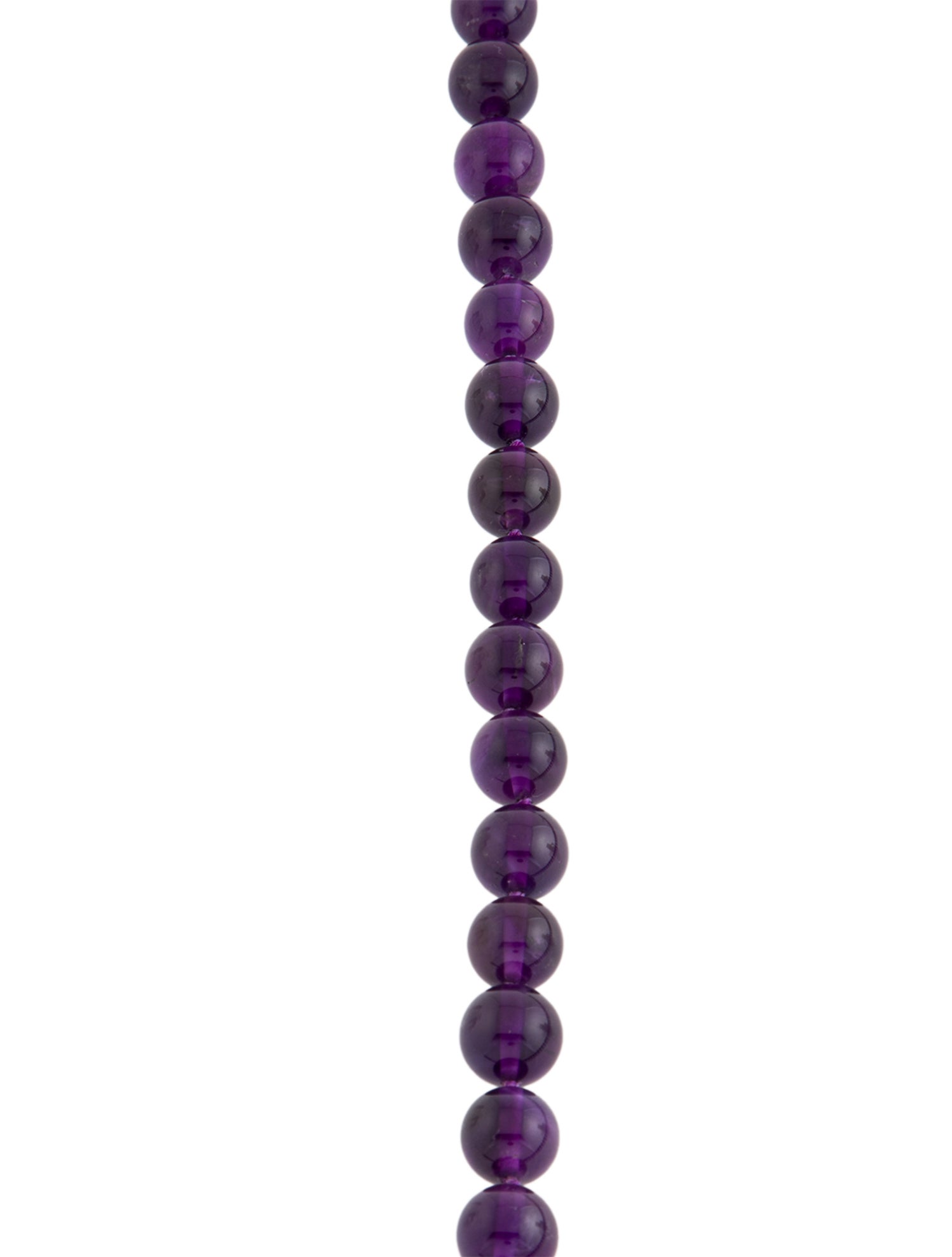 Gump's 14K Amethyst Bead Necklace