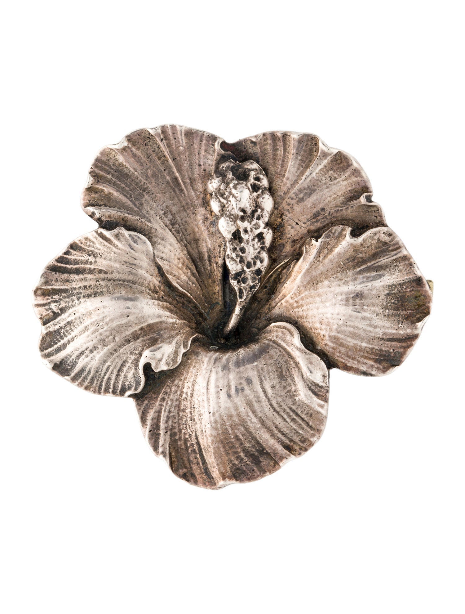 Gump's Hibiscus Flower Brooch