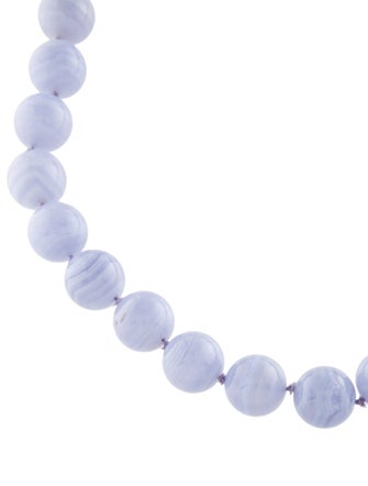 Gump's 14K Lace Agate Necklace