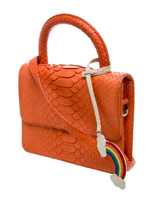 Gelareh Mizrahi Snakeskin Top Handle Bag