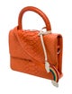 Gelareh Mizrahi Snakeskin Top Handle Bag