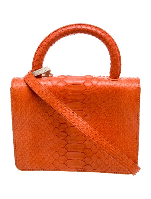 Gelareh Mizrahi Snakeskin Top Handle Bag