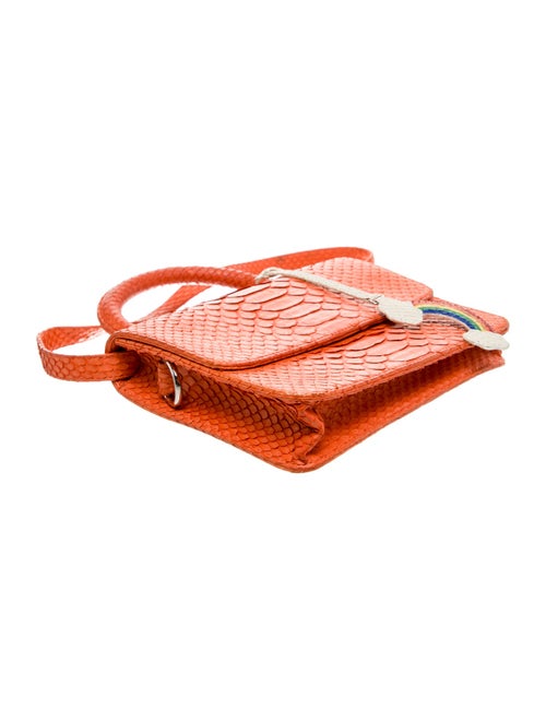 Gelareh Mizrahi Snakeskin Top Handle Bag