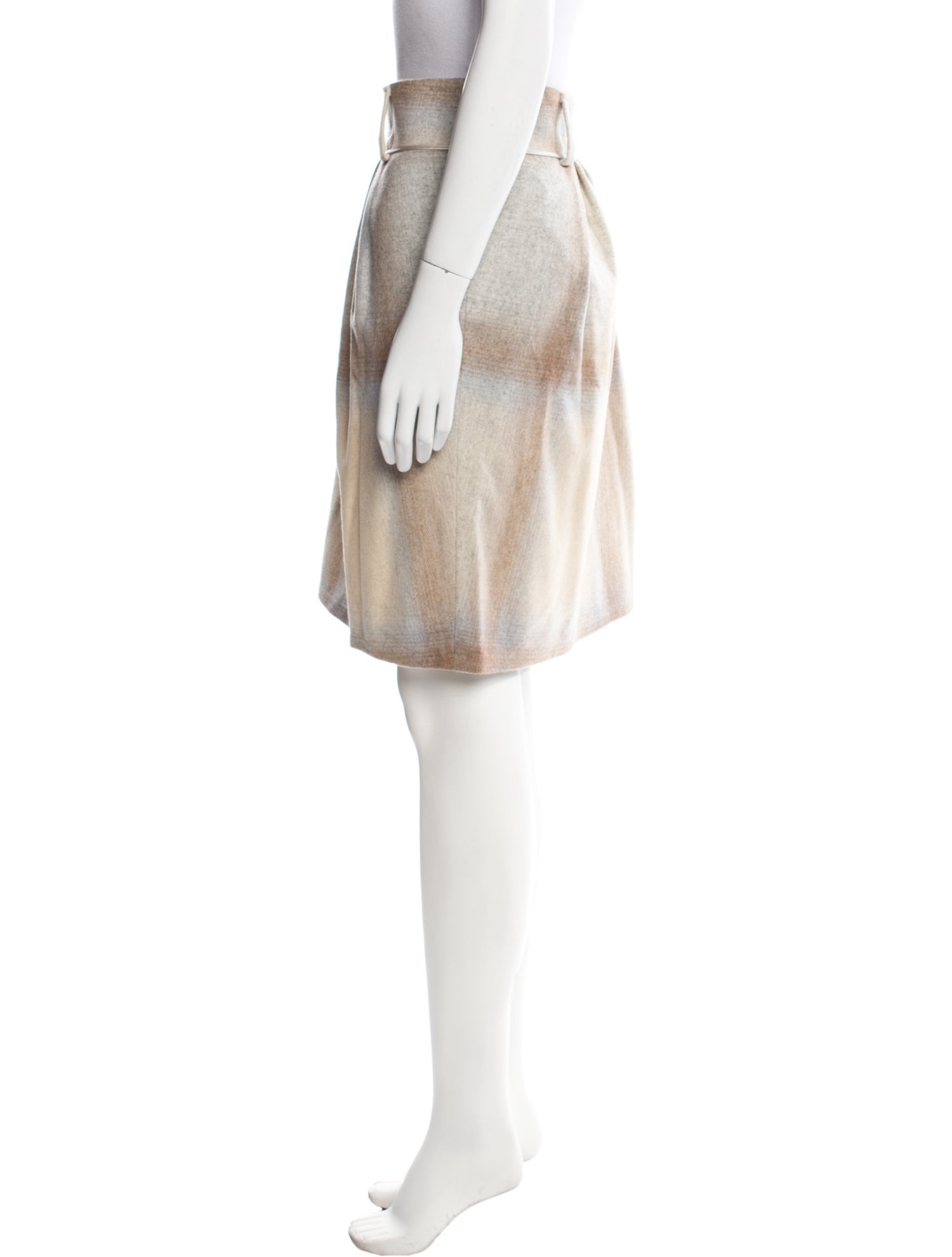 GUNEX x Brunello Cucinelli Virgin Wool Knee-Length Skirt