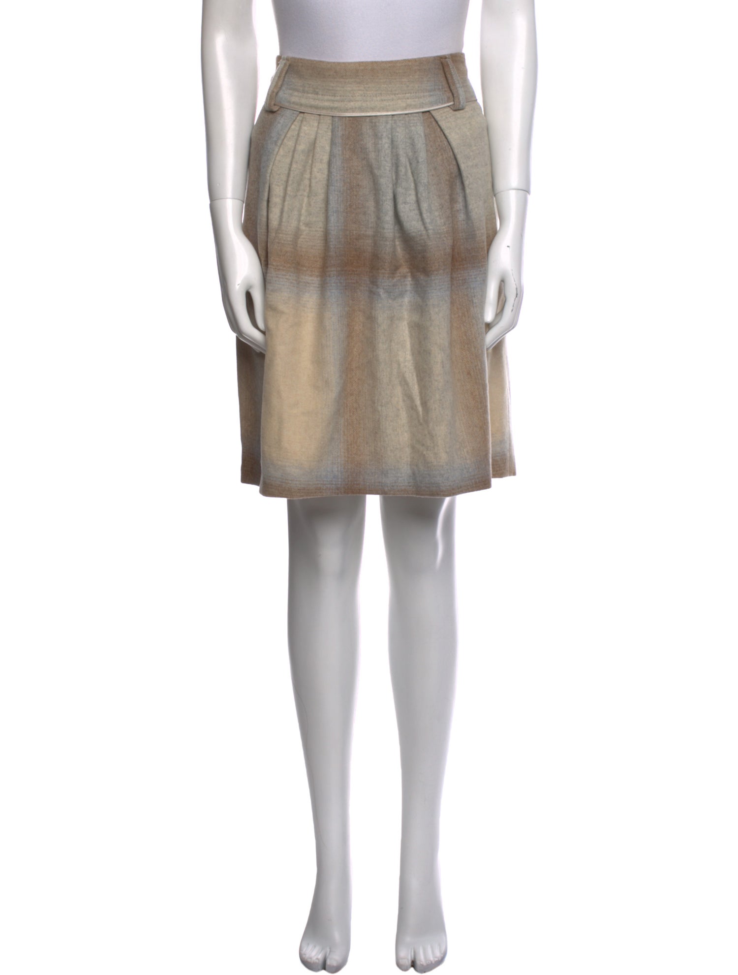 GUNEX x Brunello Cucinelli Virgin Wool Knee-Length Skirt