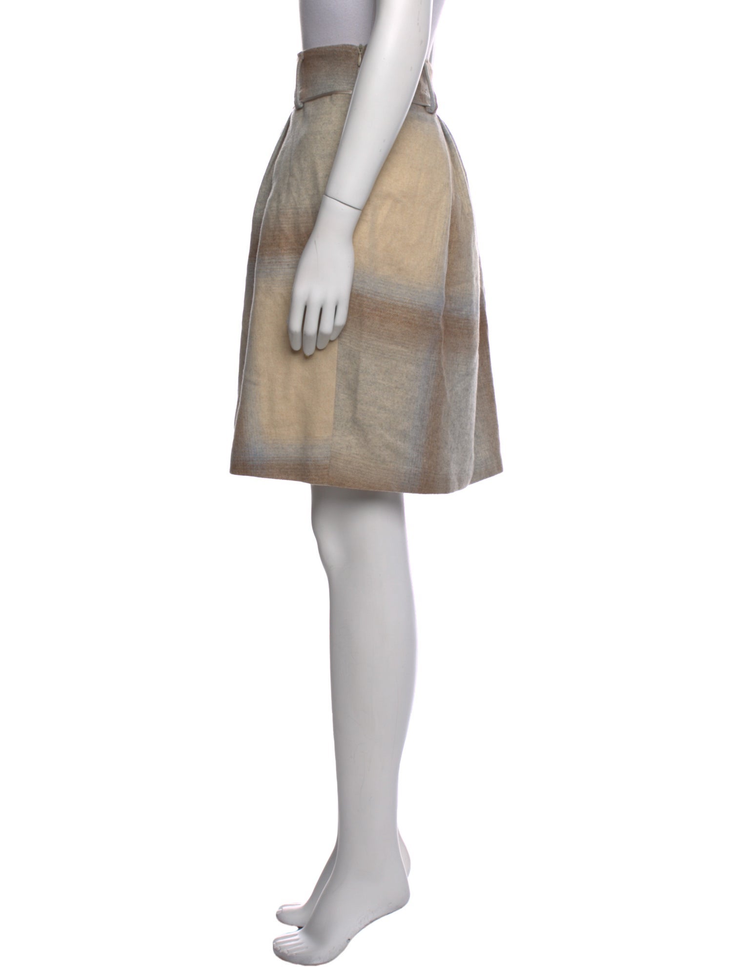 GUNEX x Brunello Cucinelli Virgin Wool Knee-Length Skirt