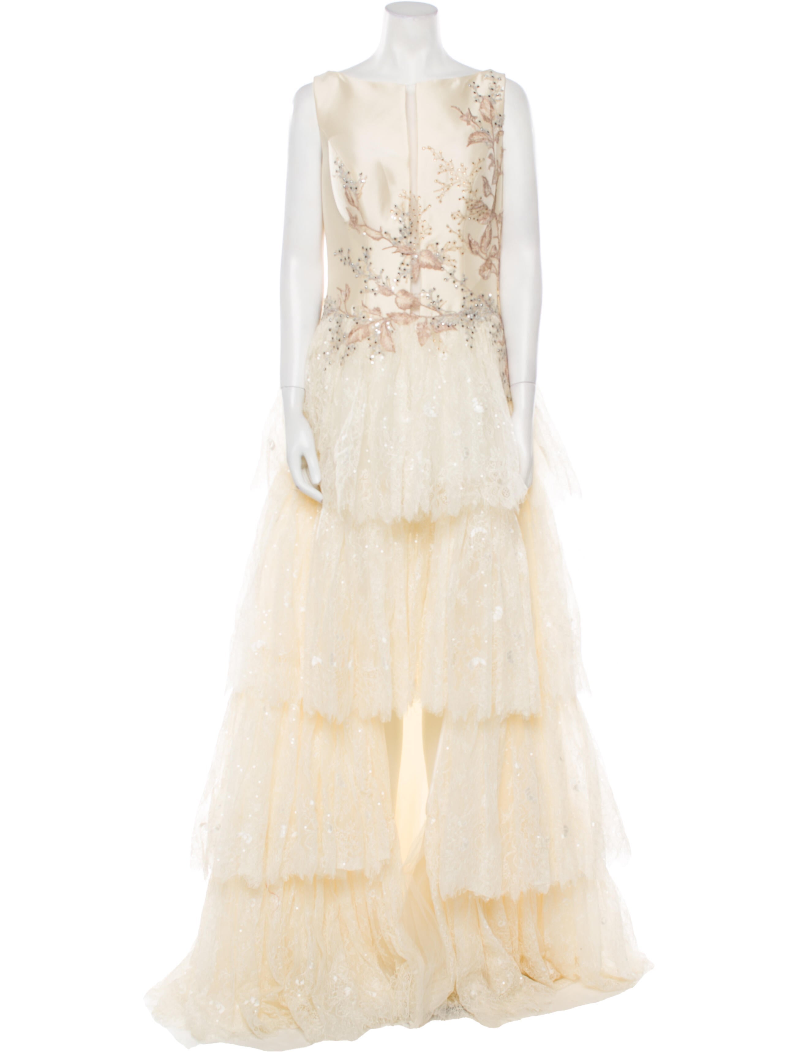 Gattinolli Couture Silk Long Dress w/ Tags