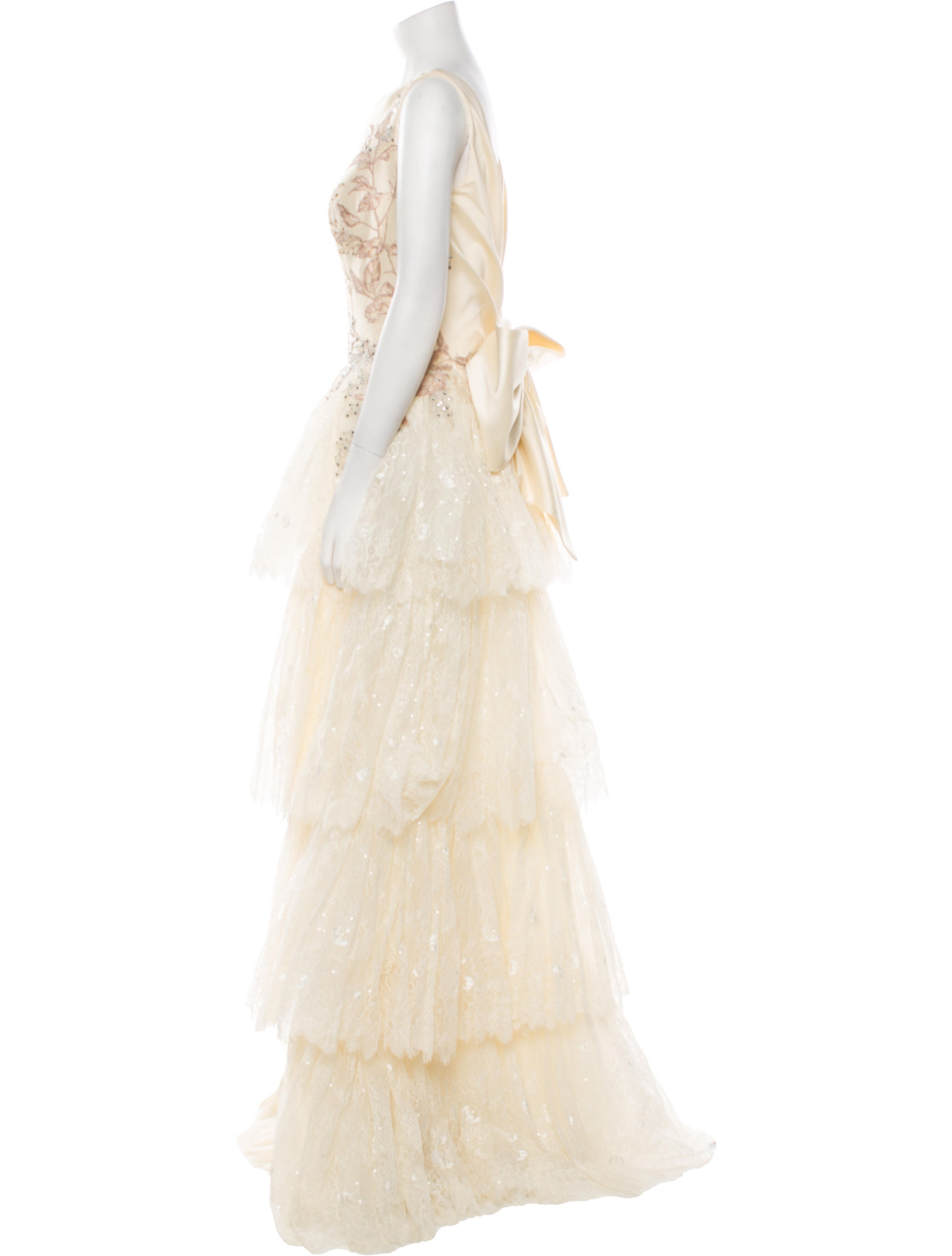 Gattinolli Couture Silk Long Dress w/ Tags