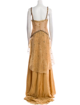 Gattinolli Couture Silk Long Dress