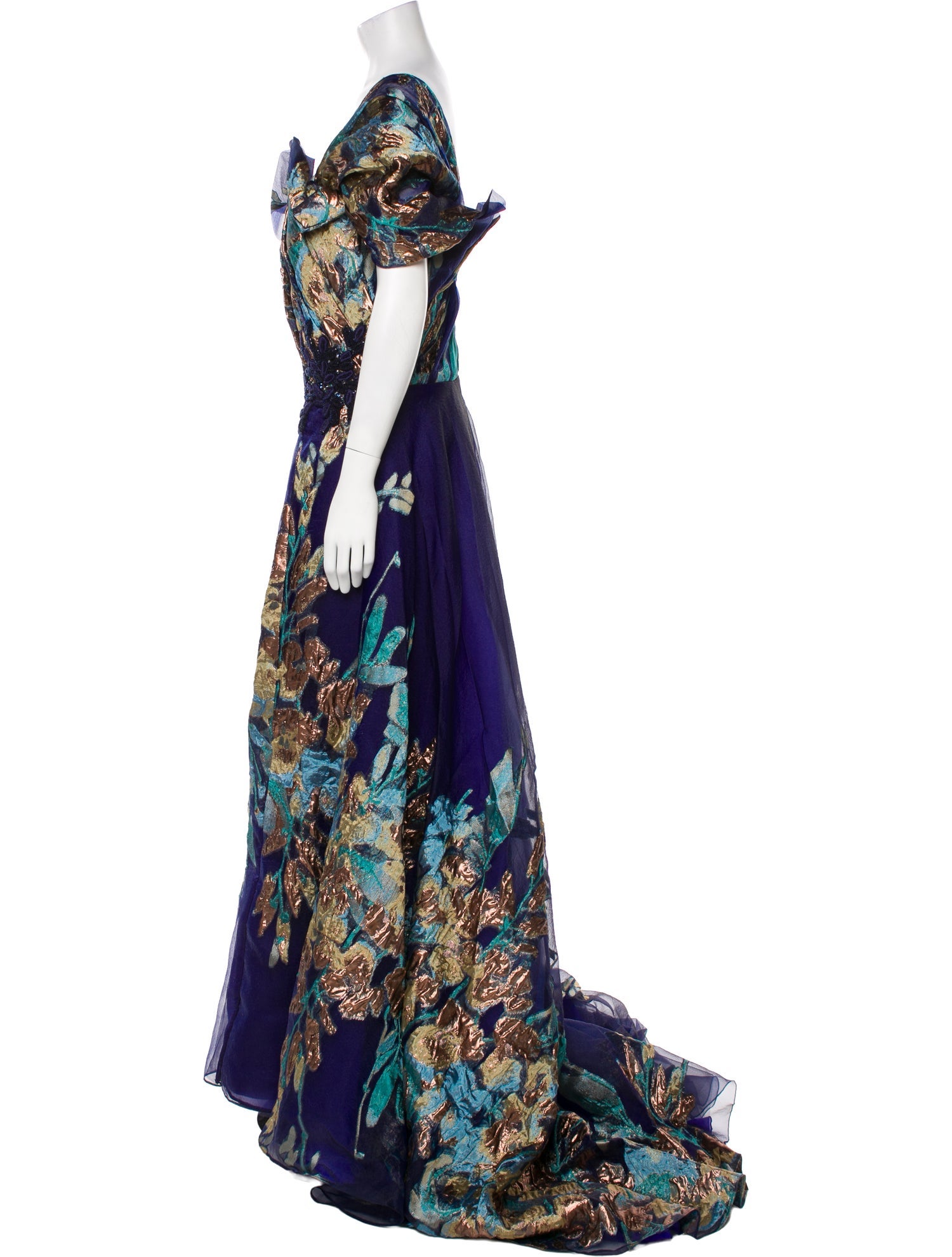 Gattinolli Couture Silk Long Dress