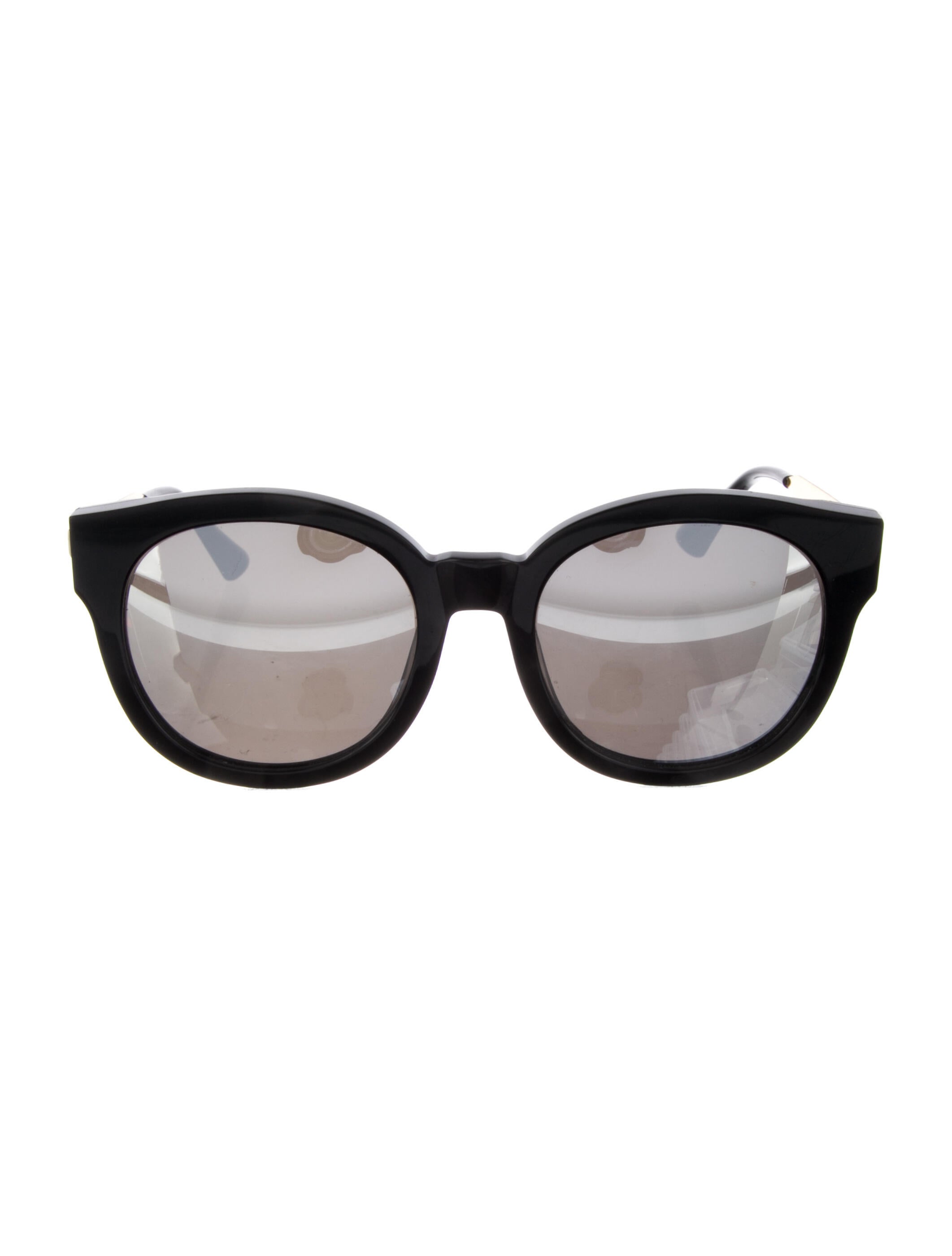 Gentle Monster Round Mirrored Sunglasses Black Sunglasses