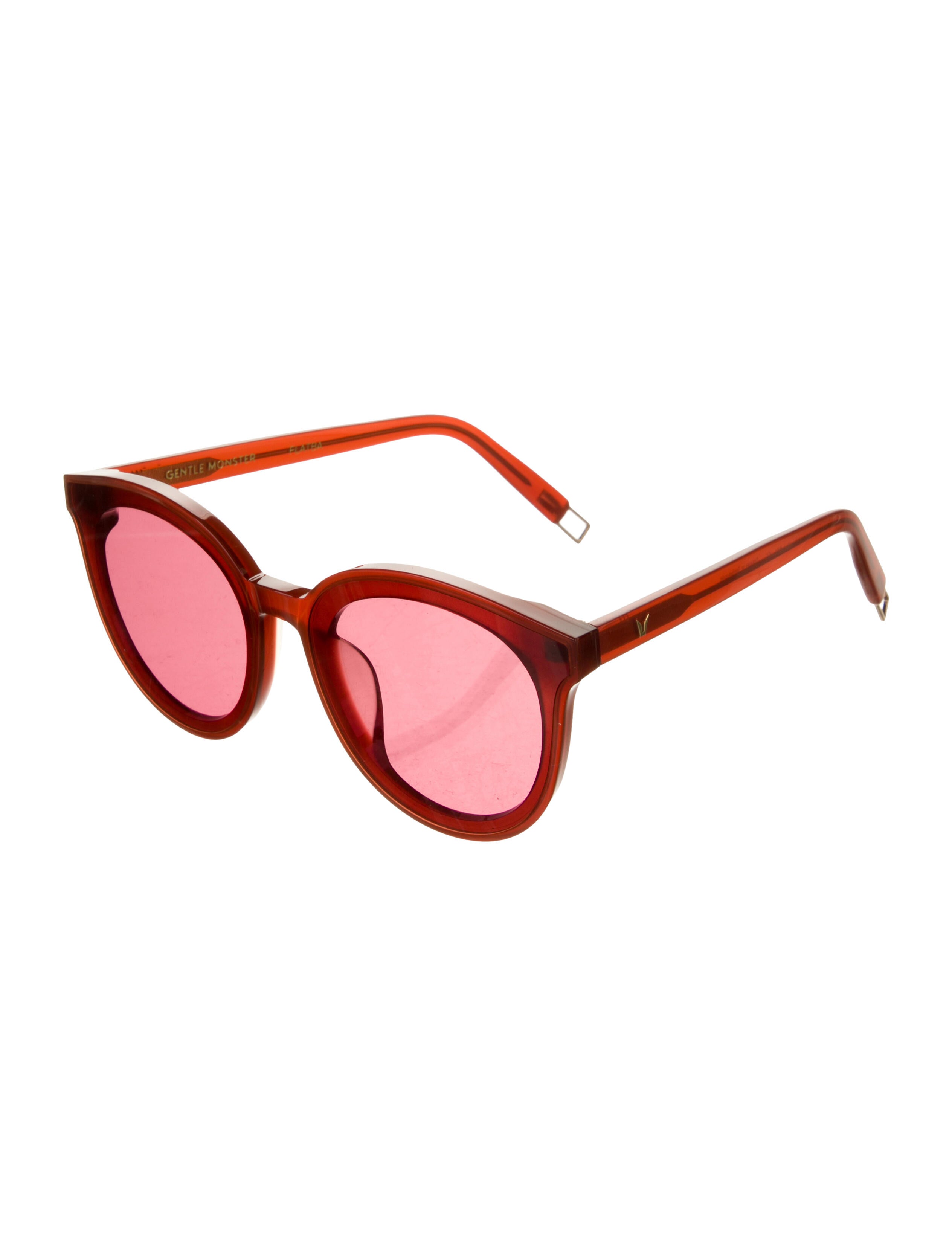 Gentle Monster Black Peter Round Sunglasses Red Sunglasses