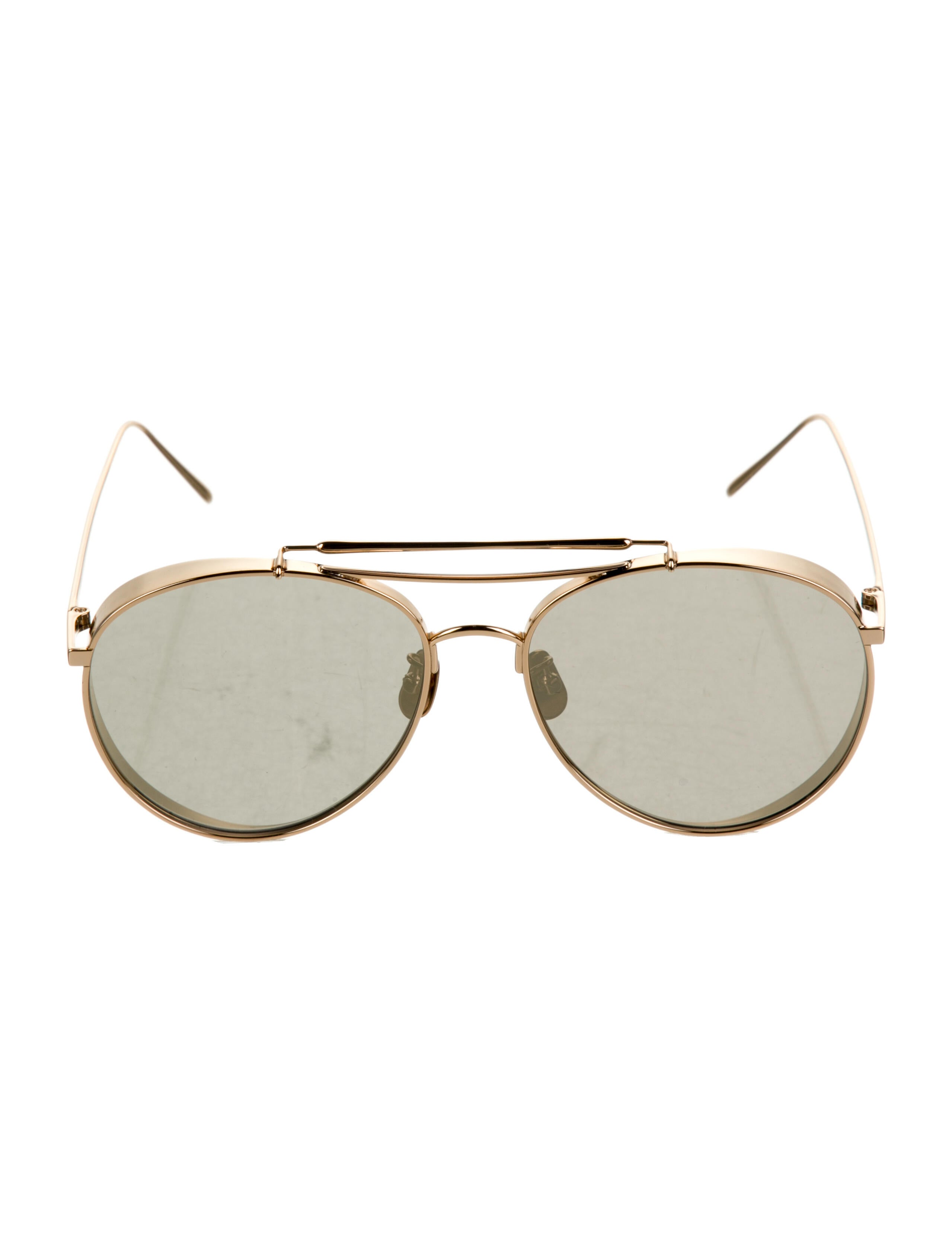 Gentle Monster Big Bully Aviator Sunglasses Gold Sunglasses