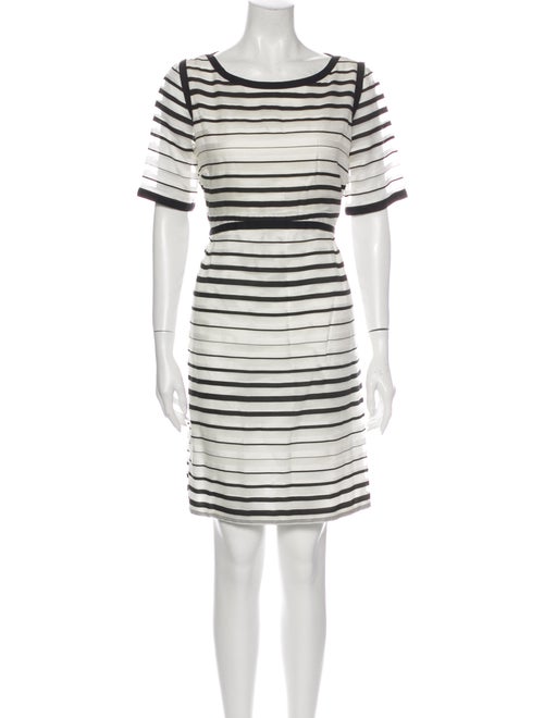 Goat Striped Mini Dress White