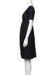 Goat Scoop Neck Knee-Length Dress