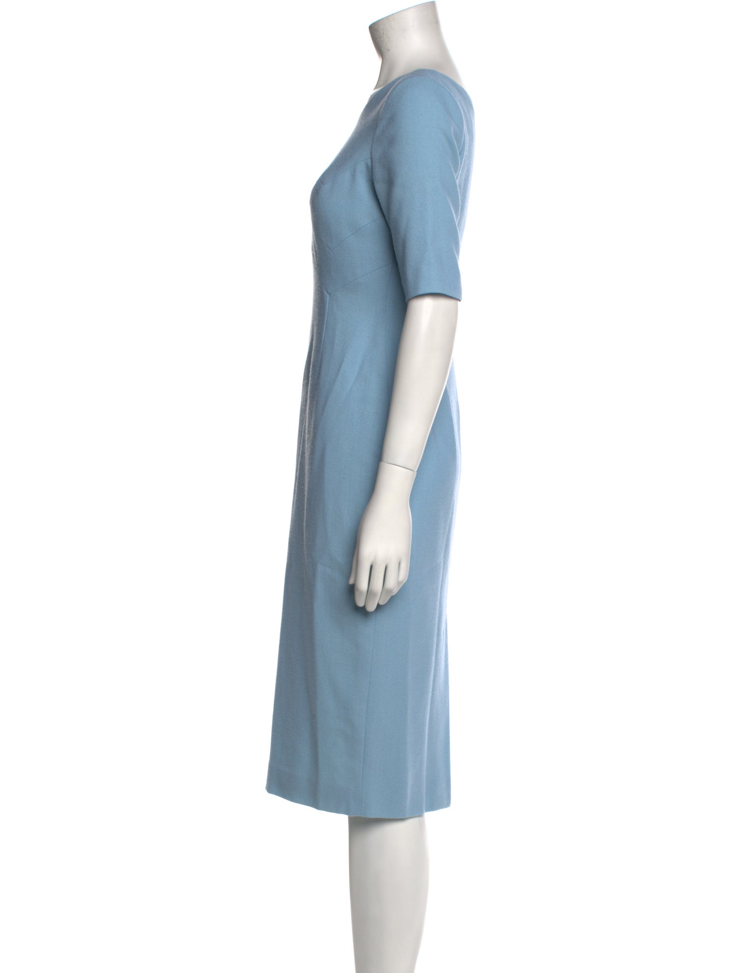 Goat Wool Midi Length Dress