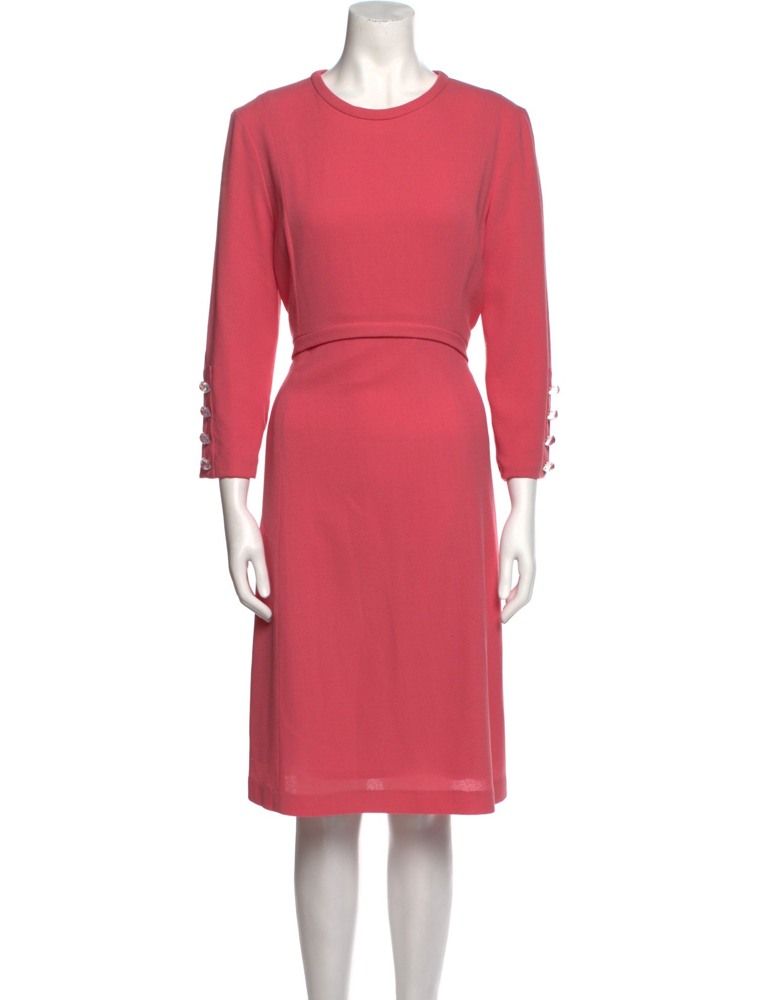 Goat Wool Knee-Length Dress