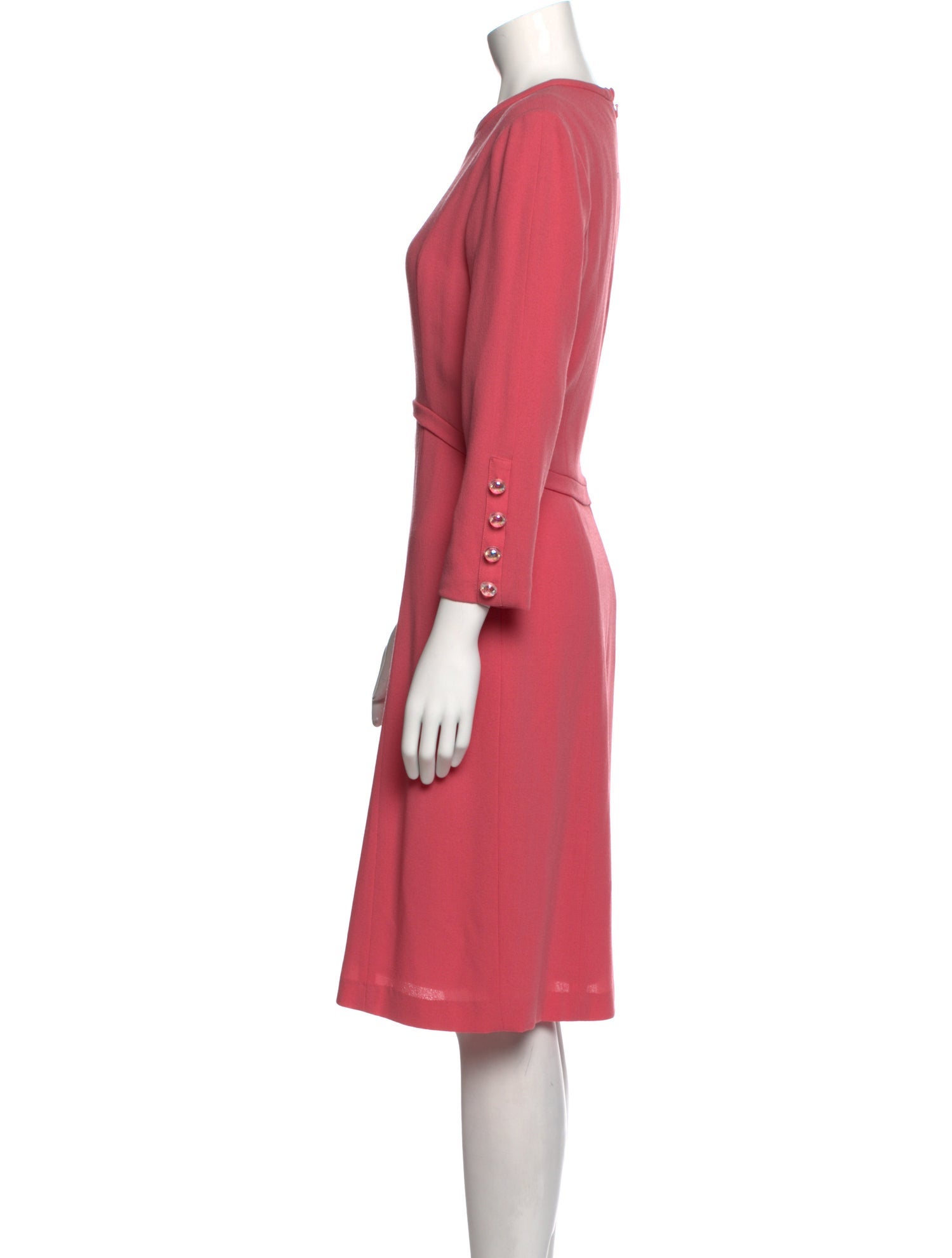 Goat Wool Knee-Length Dress