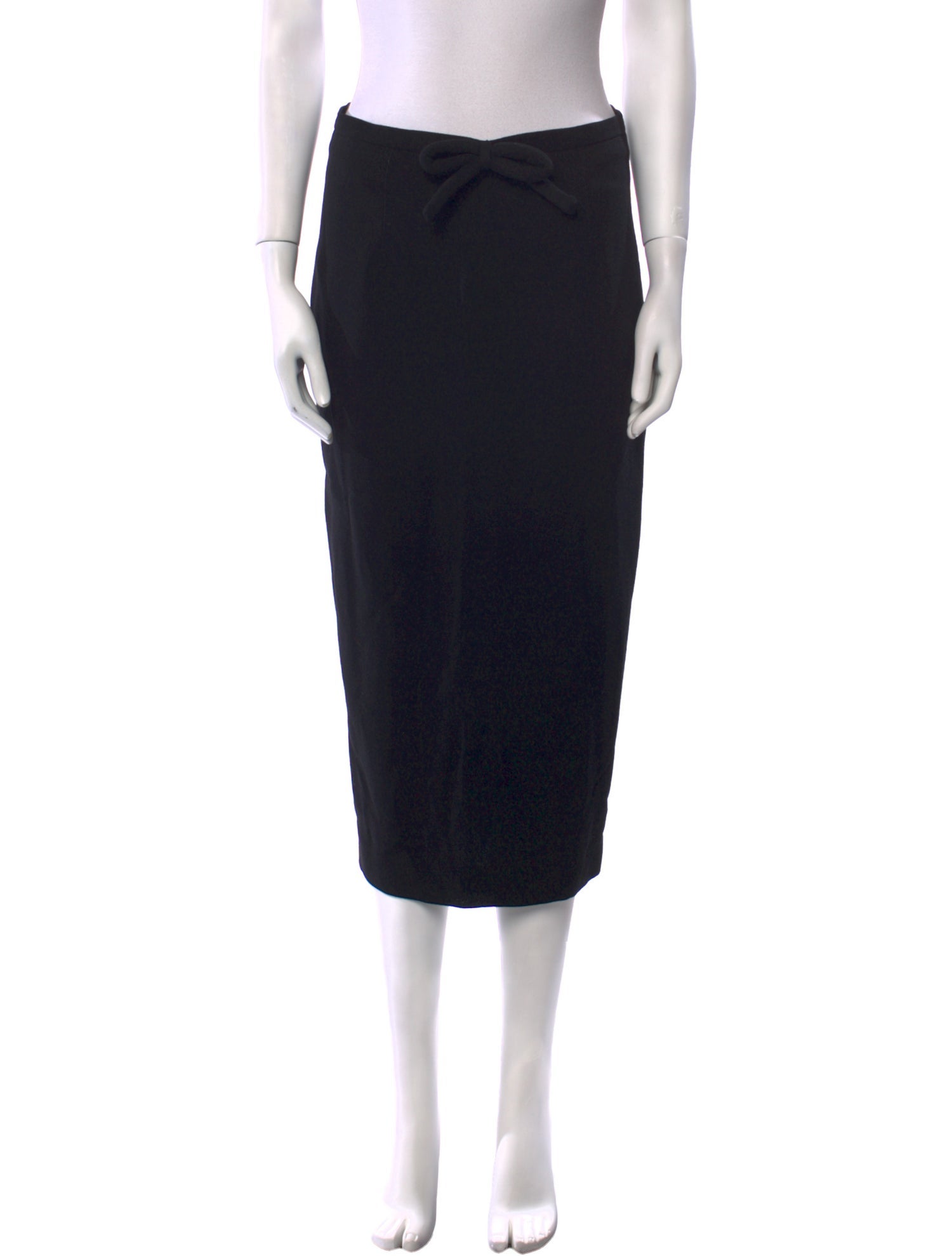 Goat Wool Midi Length Skirt