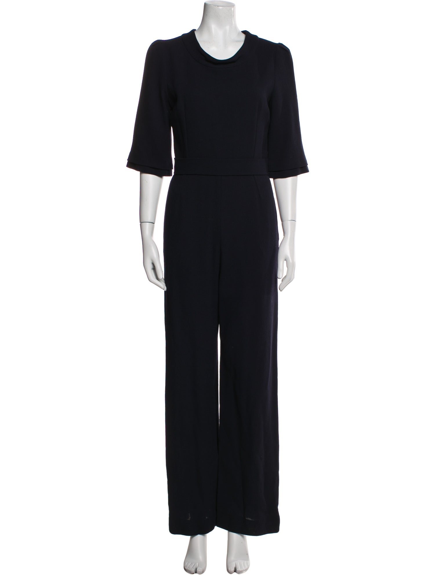 Goat Wool Scoop Neck Jumpsuit