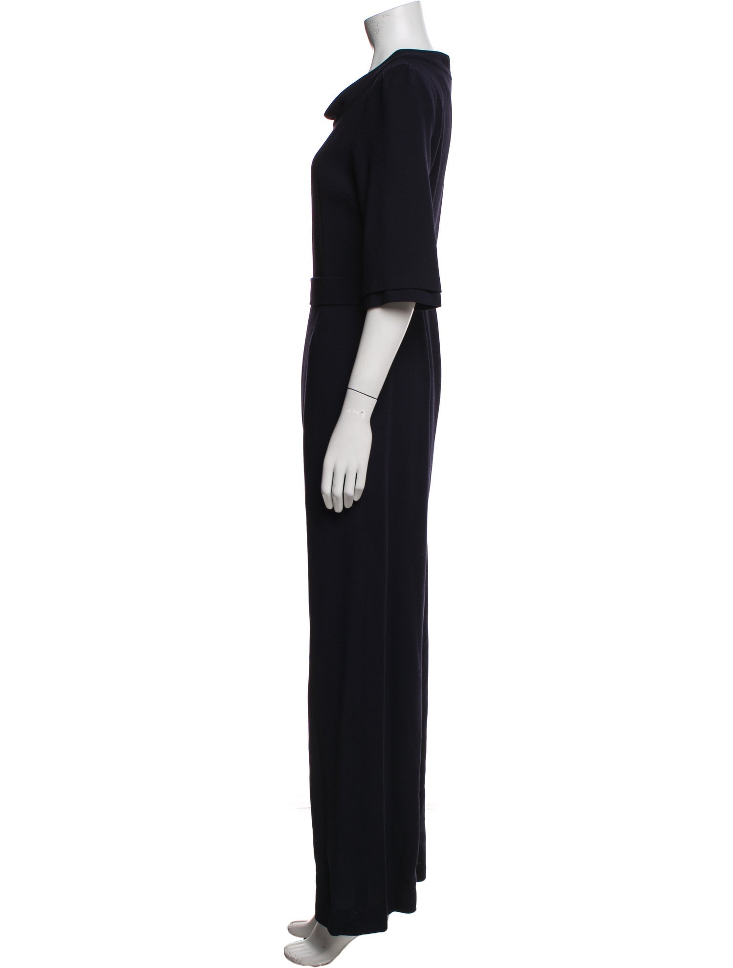 Goat Wool Scoop Neck Jumpsuit