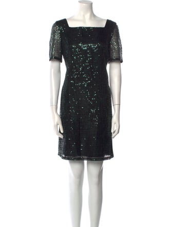 Goat Square Neckline Mini Dress