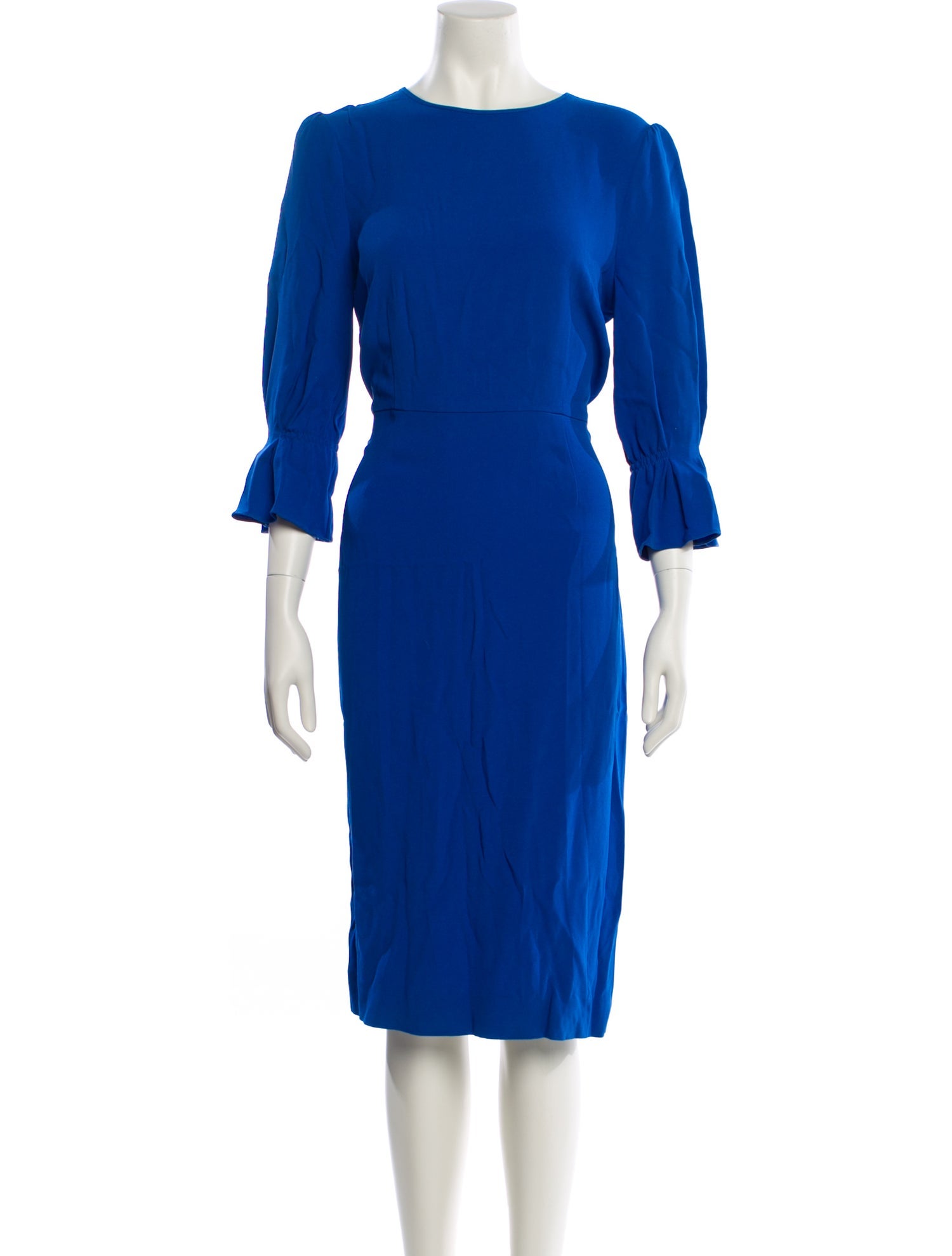 Goat Bateau Neckline Midi Length Dress
