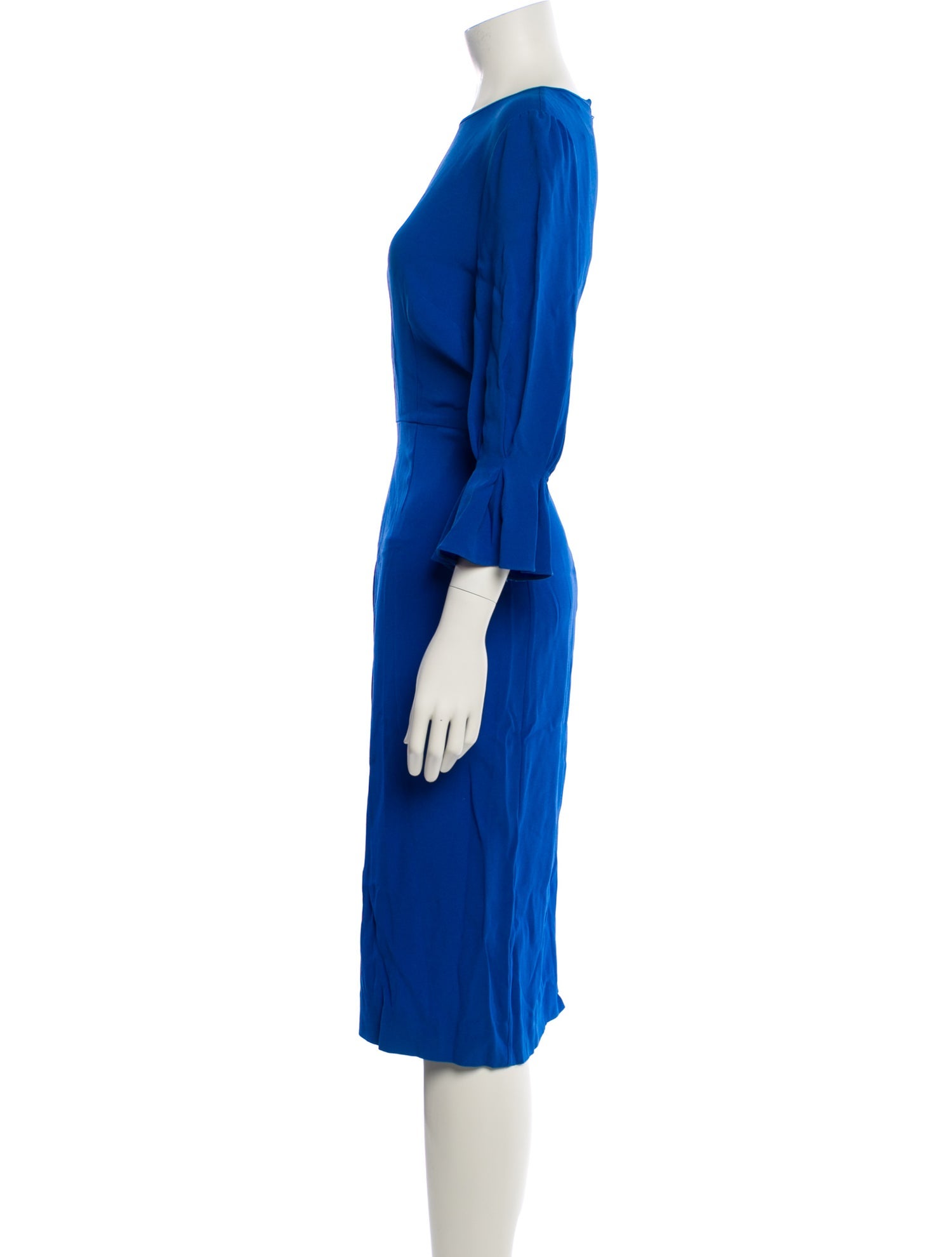 Goat Bateau Neckline Midi Length Dress