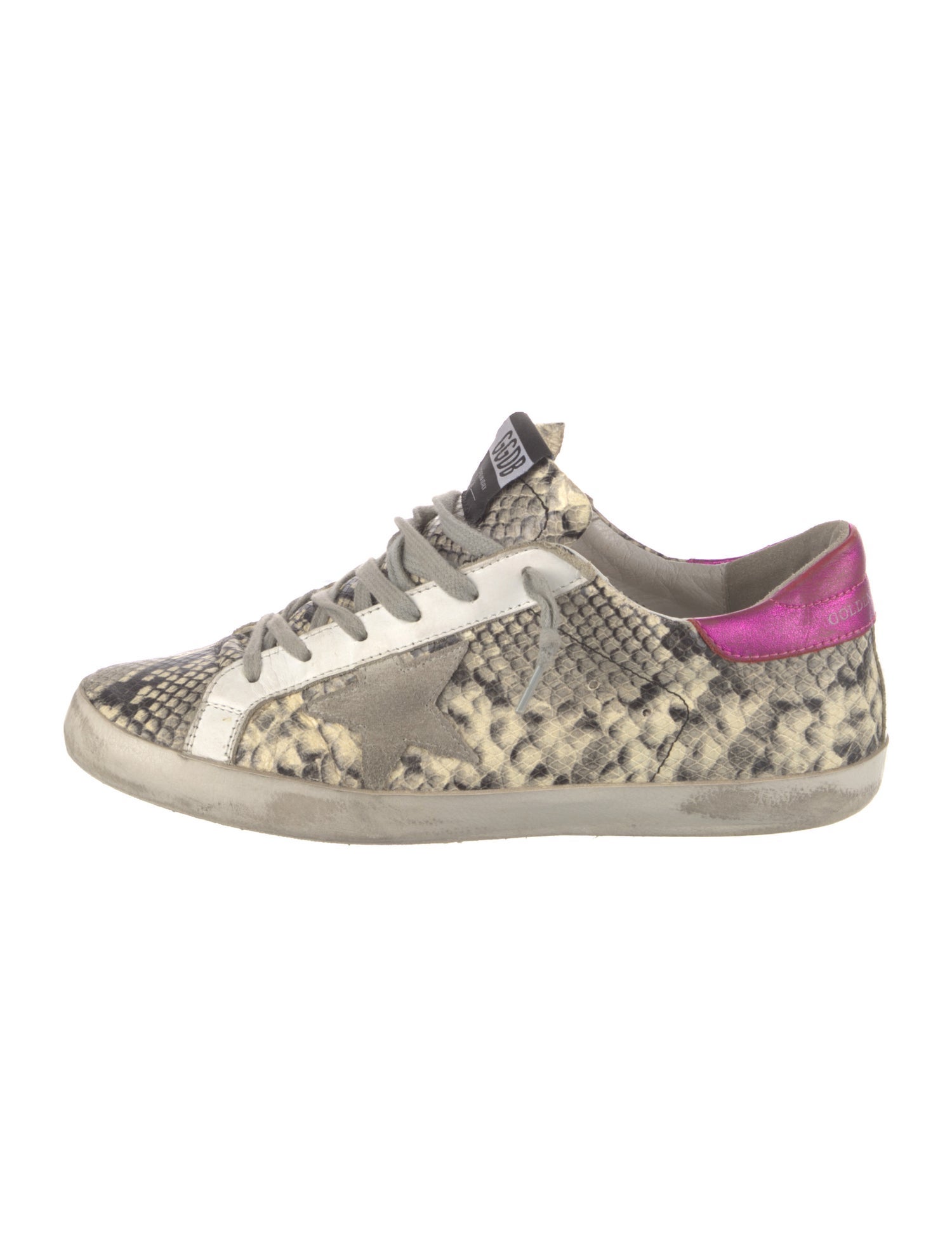 Golden Goose x Bonpoint Snakeskin Animal Print Sneakers