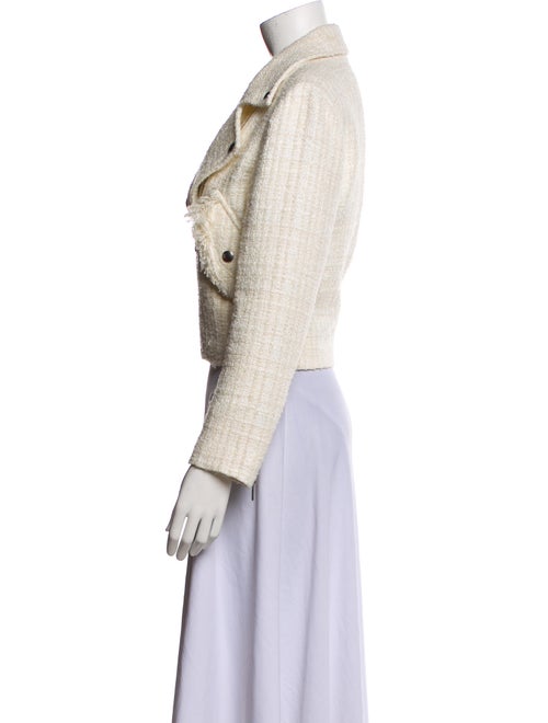 Goen.J Tweed Pattern Biker Jacket