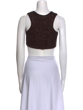 Goen.J Scoop Neck Sleeveless Crop Top